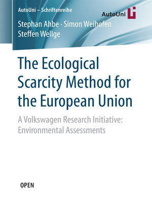 cover image of The Ecological Scarcity Method for the European Union